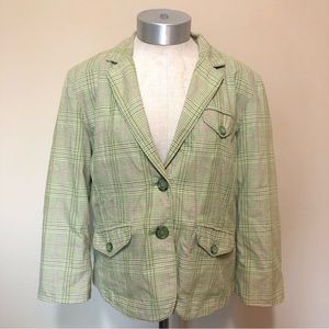 American eagle outfitters plaid blazer Y2k